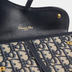 Christian Dior Small Oblique Saddle Chain Long Wallet On Chain