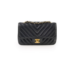 Chanel Mini Rectangular Chevron Black - Series 23