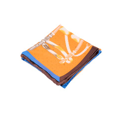 Hermes Silk Scarf Orange 20x 120cm