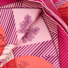 Hermes Silk Scarf Pink 120 x 120cm