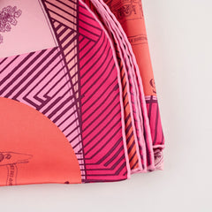 Hermes Silk Scarf Pink 120 x 120cm
