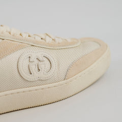 Gucci G75 Suede/Mesh Sneakers Beige Size 37.5
