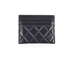 Chanel Black Lambskin Card Holder