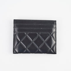 Chanel Black Lambskin Card Holder