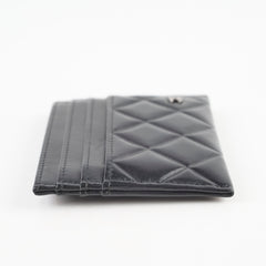 Chanel Black Lambskin Card Holder