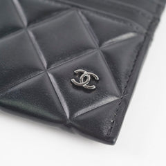 Chanel Black Lambskin Card Holder