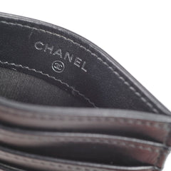 Chanel Black Lambskin Card Holder