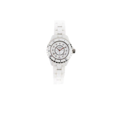 Chanel J12 Diamond Quartz Watch White 33mm