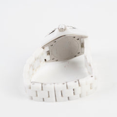 Chanel J12 Diamond Quartz Watch White 33mm