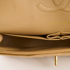 Chanel Medium Classic Flap Dark Beige Caviar 24k Gold - 10 Series (2005)
