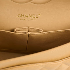 Chanel Medium Classic Flap Dark Beige Caviar 24k Gold - 10 Series (2005)