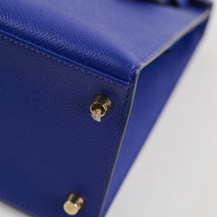 Hermes Kelly 28 Epsom Bi Colour Bleu Electrique - A Stamp