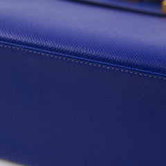 Hermes Kelly 28 Epsom Bi Colour Bleu Electrique - A Stamp