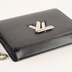 Louis Vuitton Twist Wallet On Chain WOC Black Epi