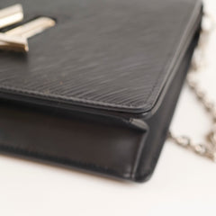Louis Vuitton Twist Wallet On Chain WOC Black Epi