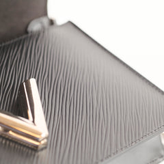 Louis Vuitton Twist Wallet On Chain WOC Black Epi