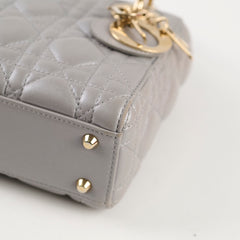 Christian Dior Lady Dior Mini Grey GHW