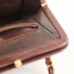Chanel Kisslock Vintage Bag Burgundy Lambskin (4 Series)