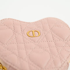 Christian Dior Heart Micro Crossbody Dusty Pink