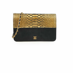 Chanel Python WOC Black Gold 22 Series