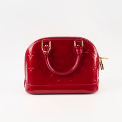 Louis Vuitton Alma BB Monogram Vernis Red