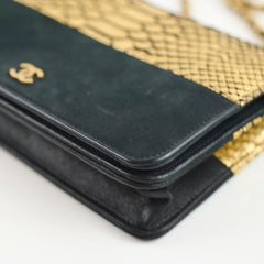 Chanel Python WOC Black Gold 22 Series