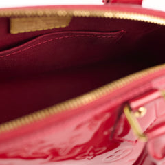 Louis Vuitton Alma BB Monogram Vernis Red