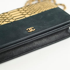 Chanel Python WOC Black Gold 22 Series