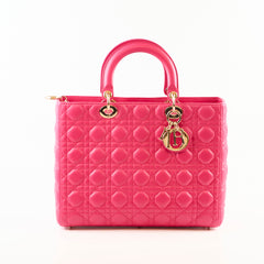 Christian Dior Lady Dior Large Pink