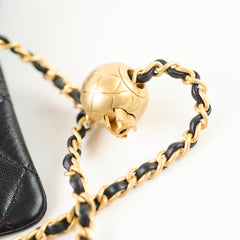 Chanel Mini Square Pearl Crush Black