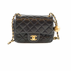Chanel Mini Square Pearl Crush Black
