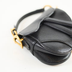 Christian Dior Nano Saddle bag Black