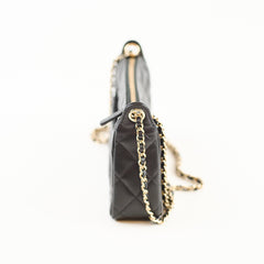 Chanel Zip Clutch on Chain Caviar Black (2025)
