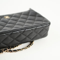 Chanel Zip Clutch on Chain Caviar Black (2025)