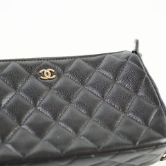 Chanel Zip Clutch on Chain Caviar Black (2025)