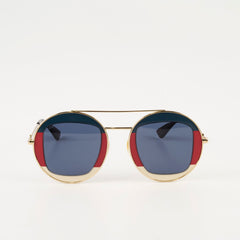 Gucci Round Frame Sylvie Web Glasses GG0105R