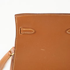 Hermès Gold Kelly Sport Vintage S Circle 1989