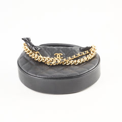 Chanel Black Caviar Bow Pouch (Microchipped)