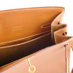 Hermès Gold Kelly Sport Vintage S Circle 1989