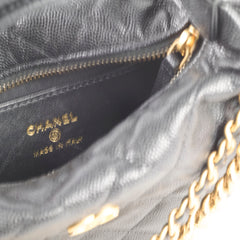 Chanel Black Caviar Bow Pouch (Microchipped)