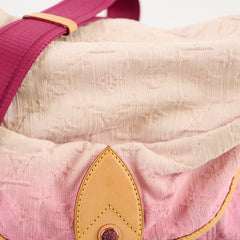 Louis Vuitton Sunshine Monogram Pink Denim Hobo Shoulder