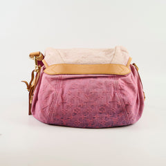 Louis Vuitton Sunshine Monogram Pink Denim Hobo Shoulder