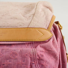Louis Vuitton Sunshine Monogram Pink Denim Hobo Shoulder
