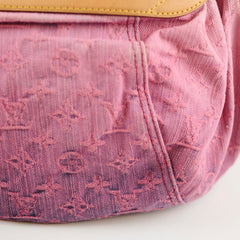 Louis Vuitton Sunshine Monogram Pink Denim Hobo Shoulder