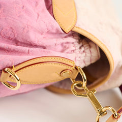 Louis Vuitton Sunshine Monogram Pink Denim Hobo Shoulder