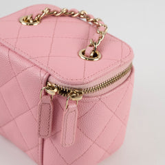 Chanel Pink Caviar Box Vanity 31 series