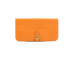 Hermès Dogon Wallet Orange M Square