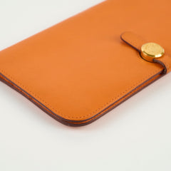 Hermès Dogon Wallet Orange M Square