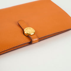 Hermès Dogon Wallet Orange M Square