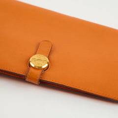 Hermès Dogon Wallet Orange M Square